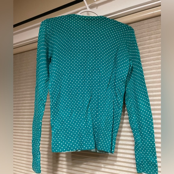 Green button up cardigan - Picture 2 of 3